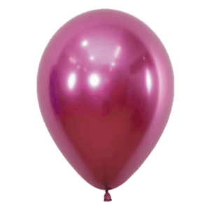 Bio-Luftballon chromglanz pink 30 cm