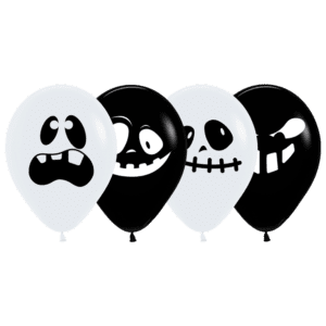 Luftballon Ghosts Geister Gesichter biodegradable