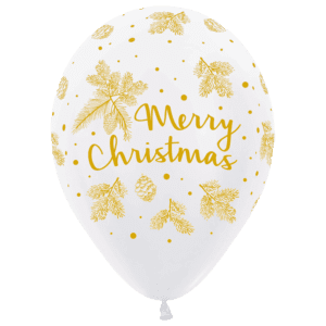 Luftballon Merry Christmas Weihnachten biodegradable