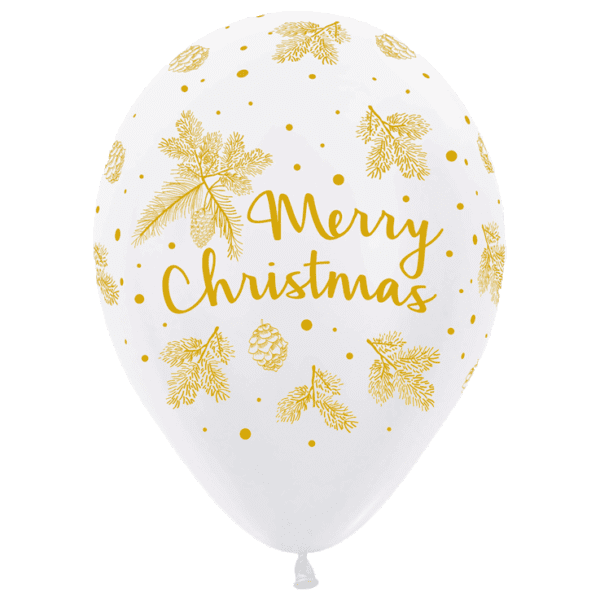 Luftballon Merry Christmas Weihnachten biodegradable