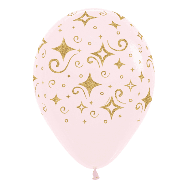 Luftballon Sterne Golden Diamonds biodegradable