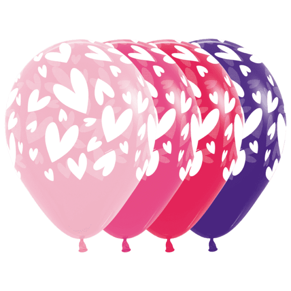 Luftballon Moderne Herzen Liebe biodegradable