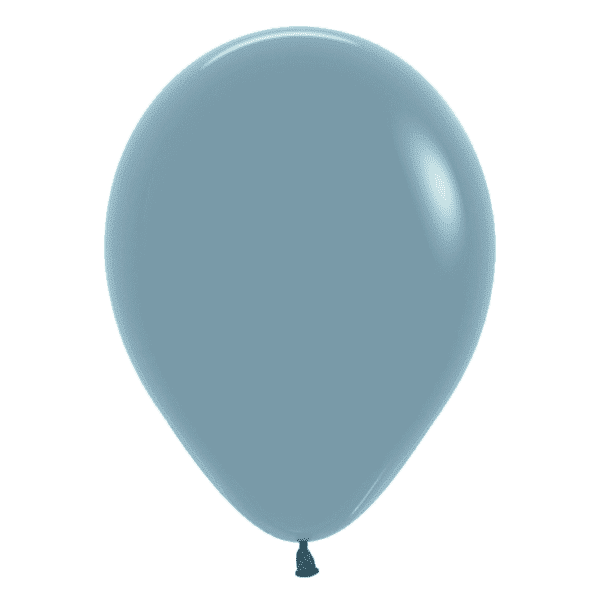 Bio-Luftballon creme blau 12 cm