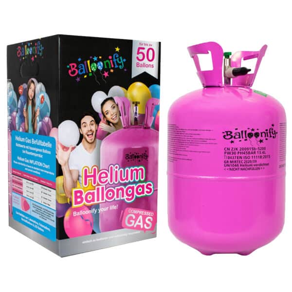 Helium Flasche für 50 Ballons Ballongas gross