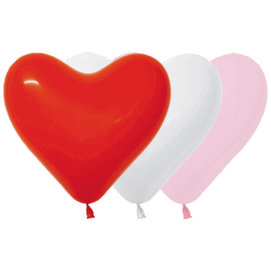 Bioloons® Herz-Luftballon 30cm Love Mischung, 50 St.
