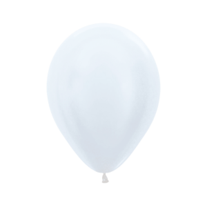 Bioloons Rundballon Samt Weiß (25cm) - 100% Naturlatex