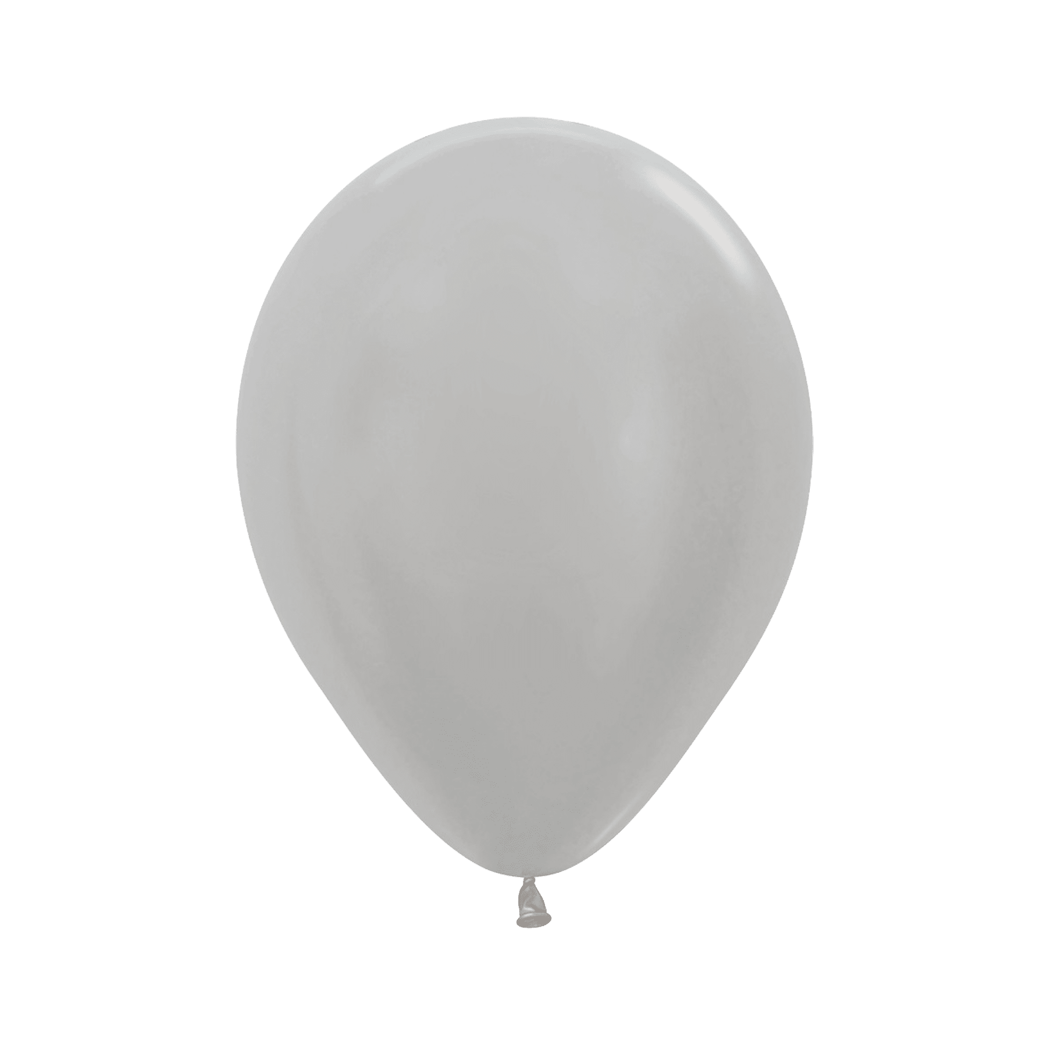 Bioloons Rundballon Samt Silber (25cm) - für Dekorationen