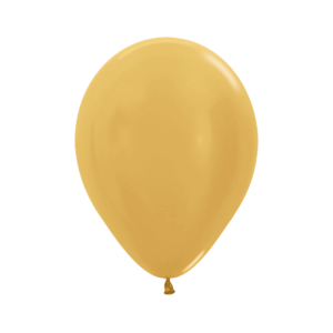 Bioloons Rundballon Gold Metallic (25cm) - Frei von Schadstoffen