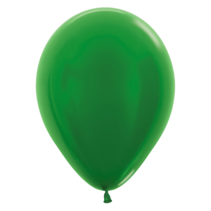 Bioloons Rundballon Grün Metallic (30cm) - Nachhaltige Deko