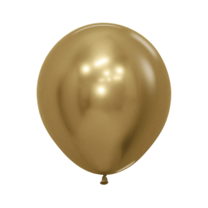 Bioloons Rundballon Chromglanz Gold (45cm) - plastikfrei verpackt