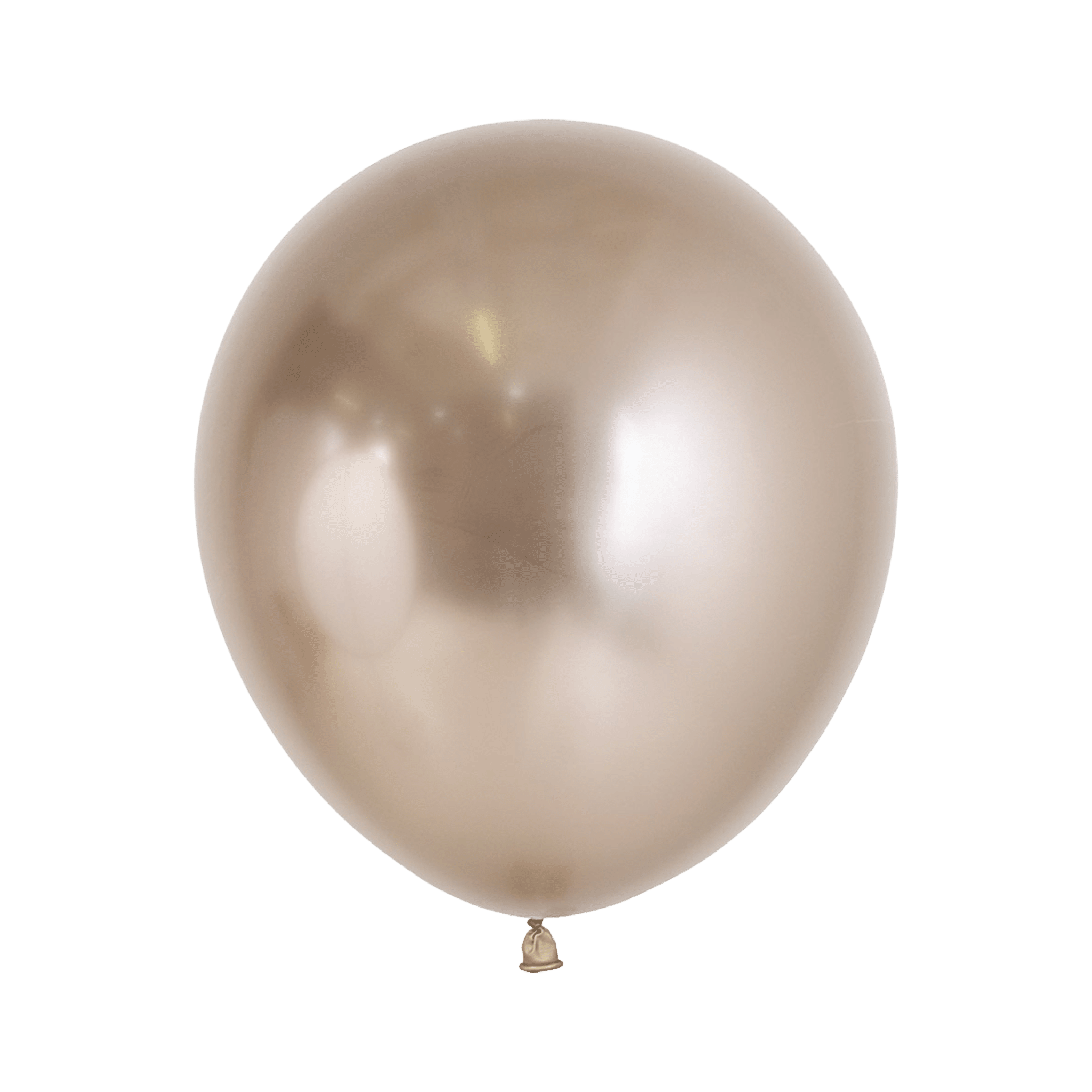Bioloons Rundballon Chromglanz Champagner (45cm) - Nachhaltige Deko