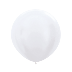 Bioloons Riesenballon Samt Weiß (60cm) - Frei von Schadstoffen