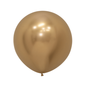 Bioloons Riesenballon Chromglanz Gold (60cm) - 100% Naturlatex