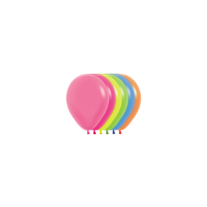 Bioloons Mini-Ballon Neon Mischung (12.5cm) - 100% Naturlatex