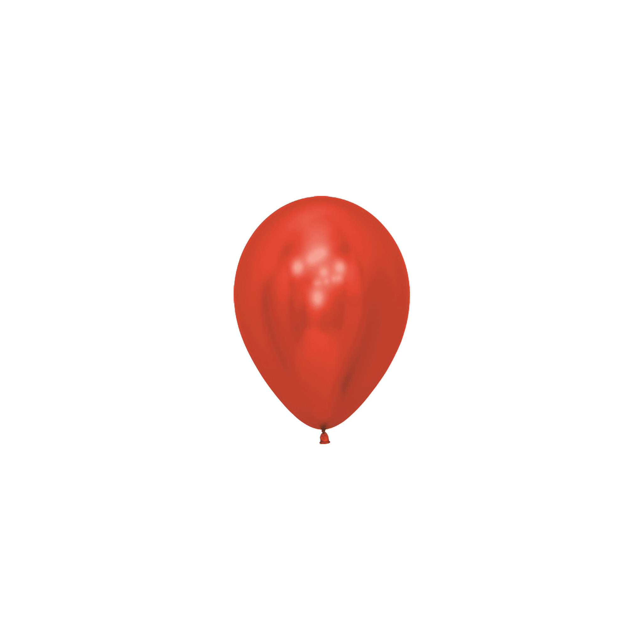 Bioloons Mini-Ballon Chromglanz Rot (12.5cm) - biologisch abbaubar wie ein Eichenblatt