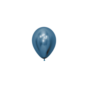 Bioloons Mini-Ballon Chromglanz Blau (12.5cm) - biologisch abbaubar wie ein Eichenblatt