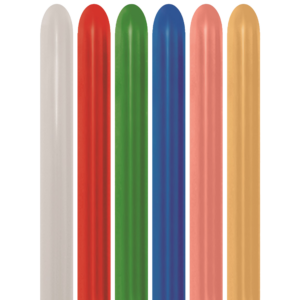 Bioloons Modellierballon Metallic Mischung (5cm) - 100% Naturlatex