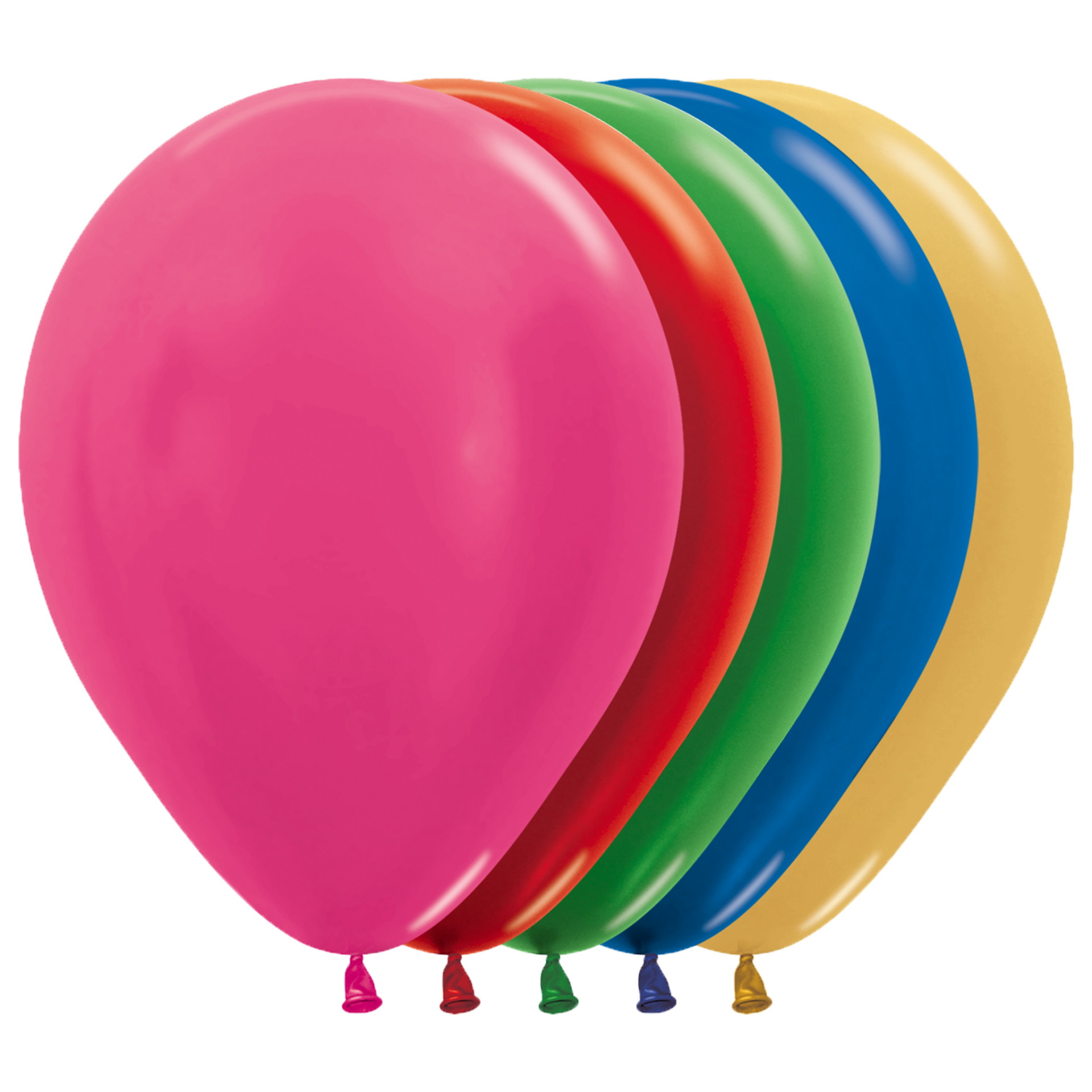 Bioloons® Luftballon 30cm - 500 Metallic Mischung 50 St.