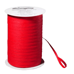 Luftballon-Halteband Bio-Kräuselband Rot