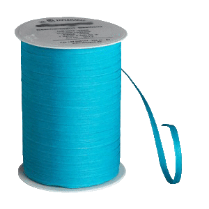 Luftballon-Halteband Bio-Kräuselband Karibikblau