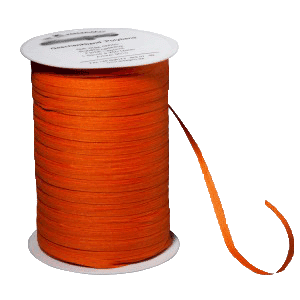 Luftballon-Halteband Bio-Kräuselband Orange