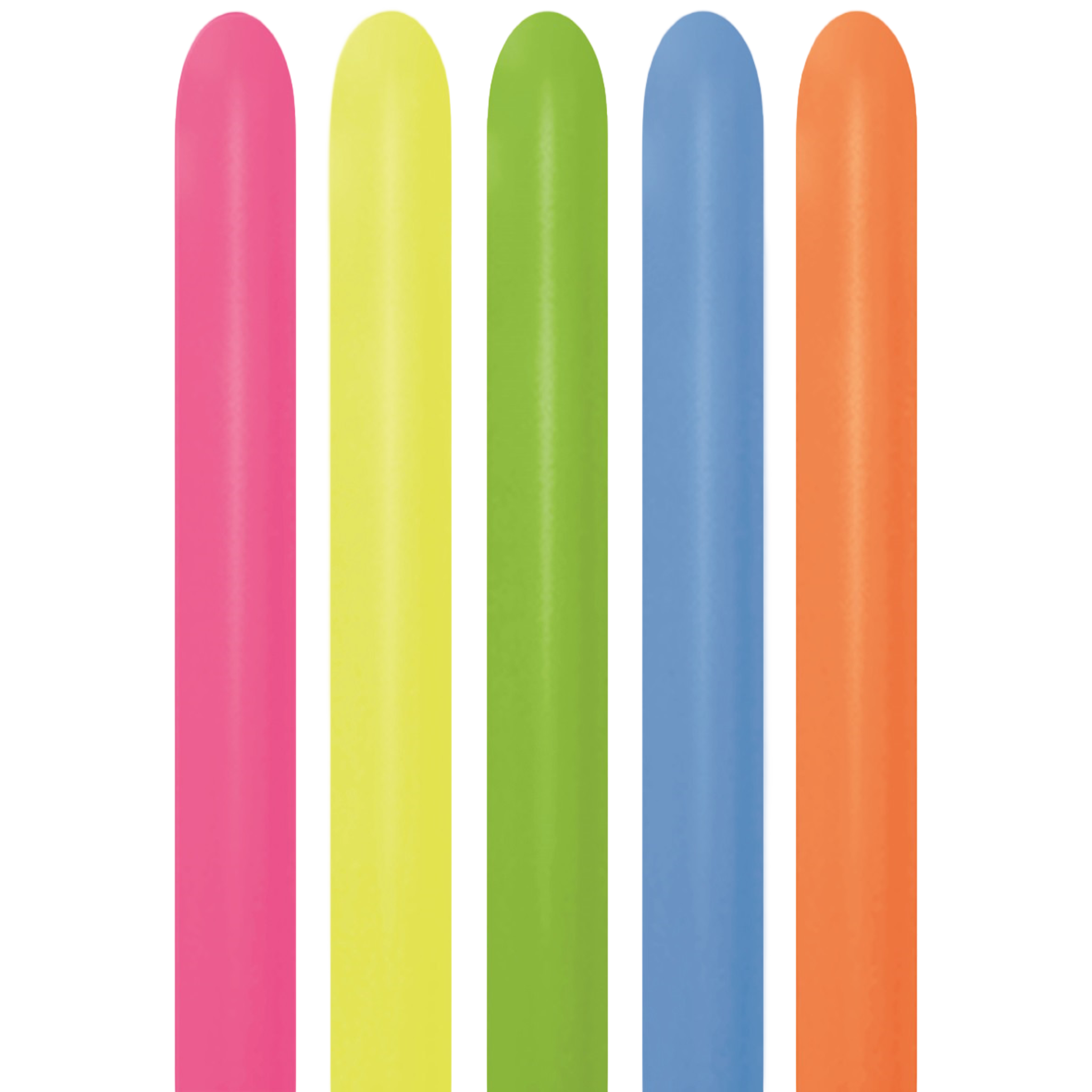 Bioloons® Modellierballon 260 Neon Mischung – 100 Stück