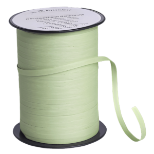 Luftballon-Halteband Bio-Kräuselband Pastell Grün