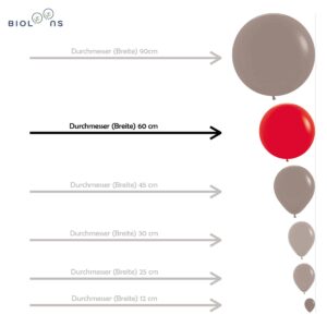 Happy Birthday (60cm) – ideal für Geburtstag - 100% Naturlatex