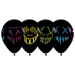 Bioloons Rundballon Schwarz Geist