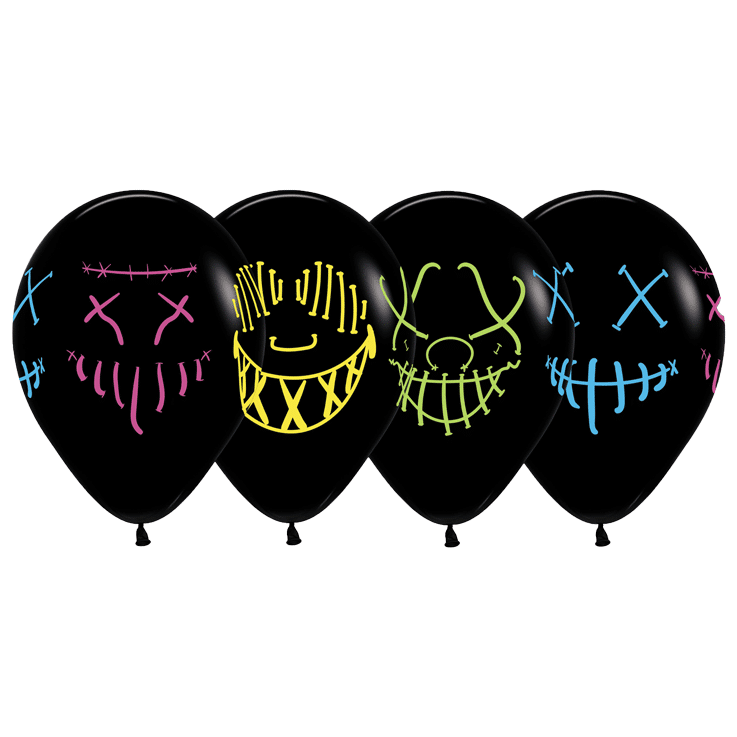 Bioloons Rundballon Schwarz Geist