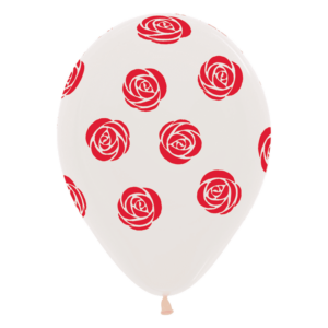 Bioloons Rundballon Kristallklar Rose (30cm) – ideal für Dekoration - für Dekorationen