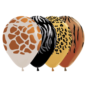 Bioloons Rundballon bunt sortiert Giraffe