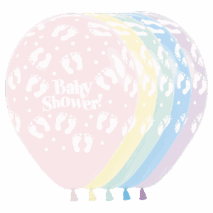 Bioloons Rundballon bunt sortiert Baby Shower