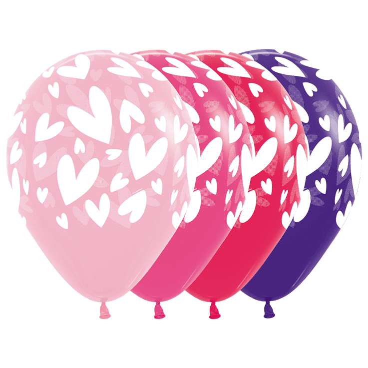 Bioloons Rundballon Rosa Herz (30cm) – ideal für Liebe - für Dekorationen