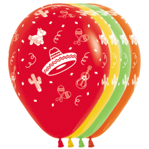 Bioloons Rundballon bunt sortiert Mexiko (30cm) – ideal für Dekoration - biologisch abbaubar