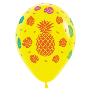 Bioloons Rundballon Gelb Ananas