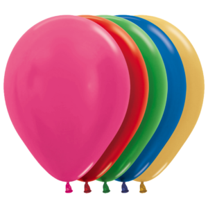 Bioloons® Luftballon 30cm Metallic Mischung – 50 Stück