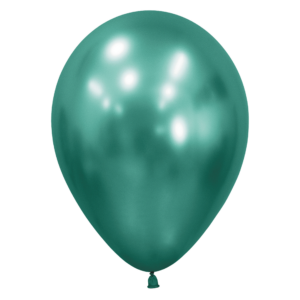 Bioloons Rundballon Chromglanz Aurora Grün (30cm) - plastikfrei verpackt