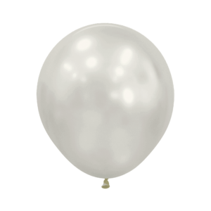 Bioloons Rundballon Weiße Auster seidenmatt (45cm) - plastikfrei verpackt