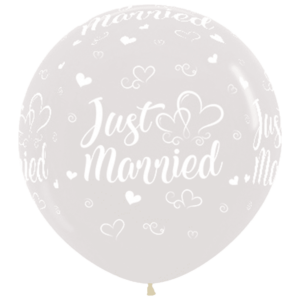 Bioloons Riesenballon Kristallklar Just Married