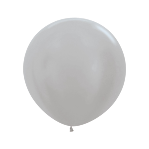 Bioloons® Riesen-Luftballon 60cm Samt Silber