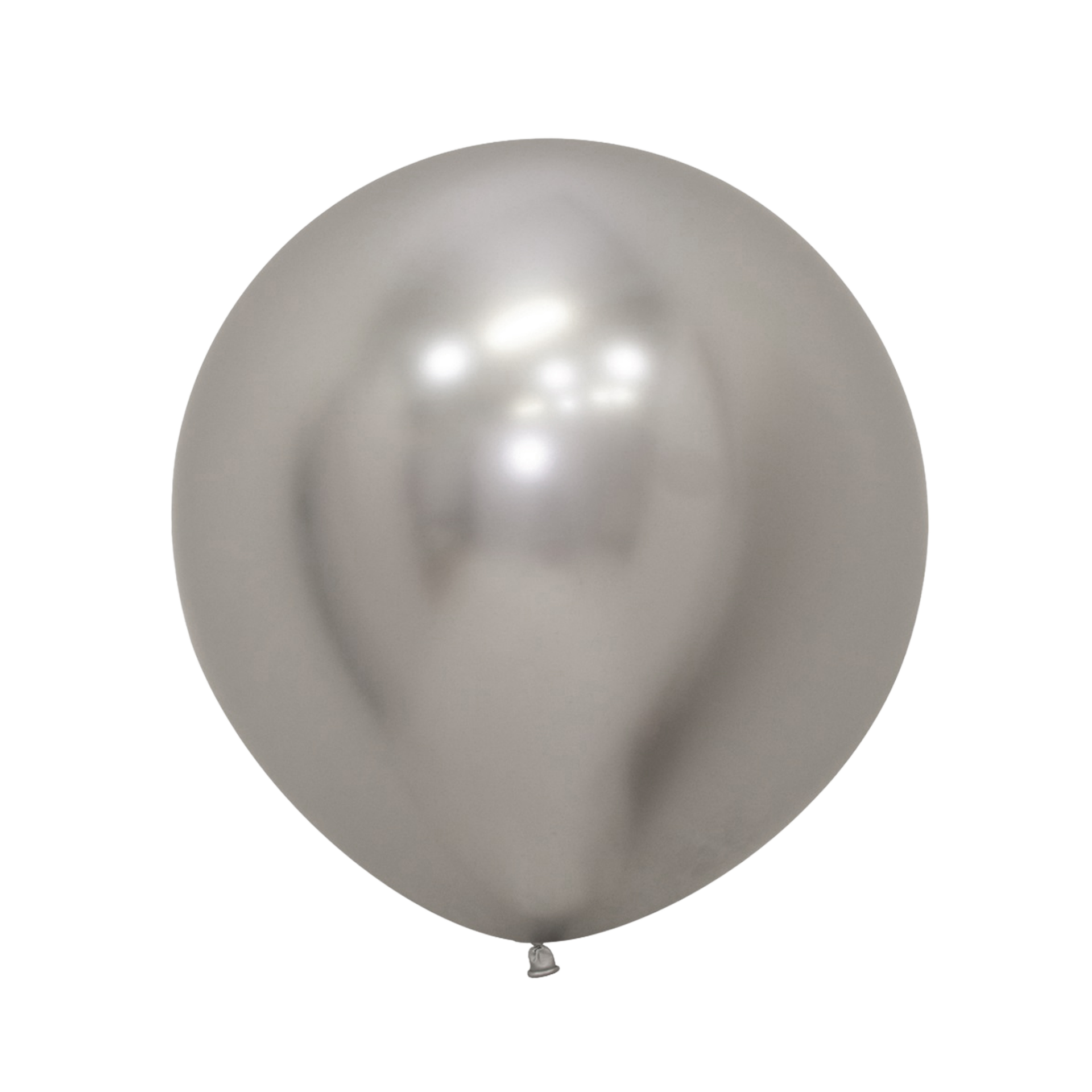 Bioloons® Riesen-Luftballon 60cm Chromglanz Silber