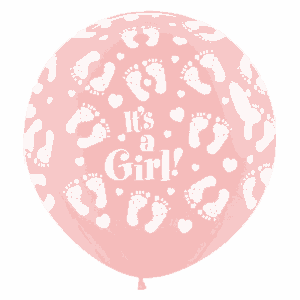 Bioloons Riesenballon Rosa Füße