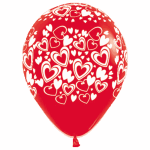 Bioloons Mini-Ballon Rot Herz (12.5cm) – ideal für Hochzeit - biologisch abbaubar