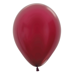 Bioloons Mini-Ballon Weinrot Metallic (12.5cm) - 100% Naturlatex