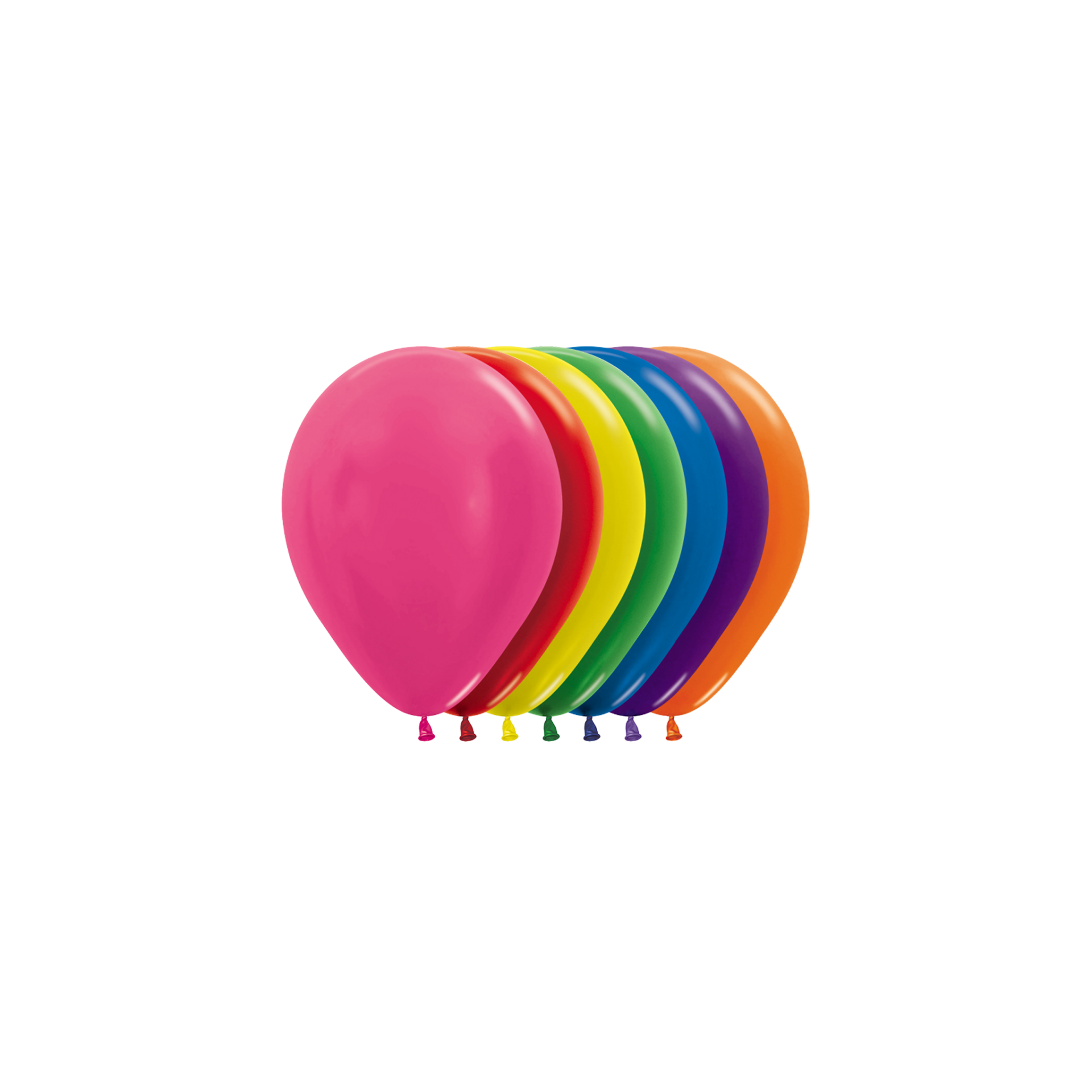 Bioloons® Mini-Luftballon 12cm Metallic Mischung – 50 Stück