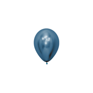 Bioloons® Mini-Luftballon 12cm Chromglanz Blau
