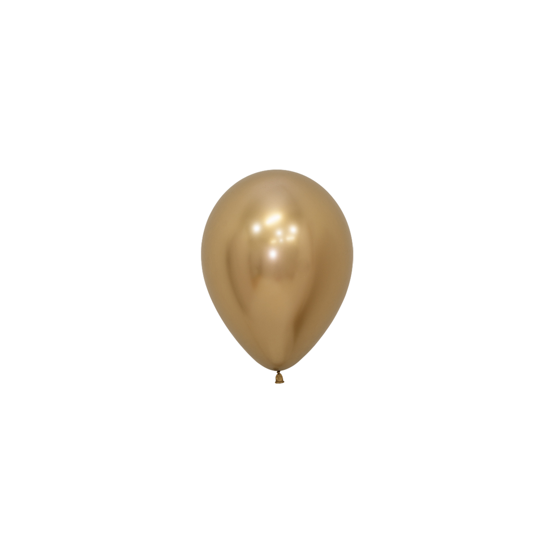 Bioloons® Mini-Luftballon 12cm Chromglanz Gold