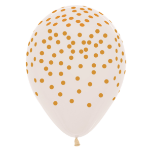 Bioloons Rundballon Kristallklar Konfetti (30cm) – ideal für Dekoration - Nachhaltige Deko