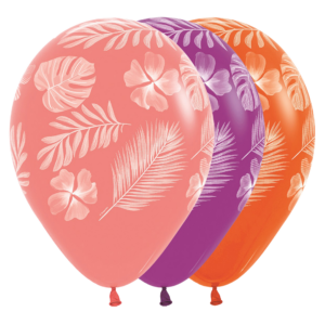Bioloons Rundballon bunt sortiert Blätter (30cm) – ideal für Dekoration - 100% Naturlatex